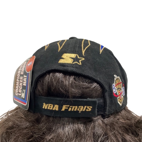 1998 NBA Champions Chicago Bulls Original Starter Snapback Hat in Black - Picture 3 of 9